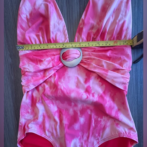 Contours by Coco Reef Dark Coral Tie-Dye One Piece Bathing Suit - Picture 6 of 7